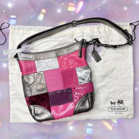Coach Multicolor Patchwork Shoulder Bag - Picture 1 of 7